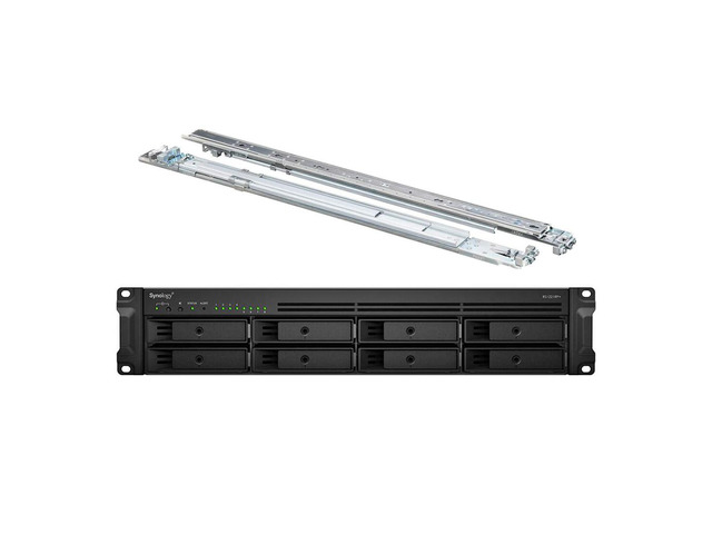 Synology RackStation RS1221RP+ NAS Server with Ryzen 2.2GHz CPU, 32GB Memory, 144TB HDD Storage, 4 x 1GbE LAN Ports, Redundant Power, DSM Operating...