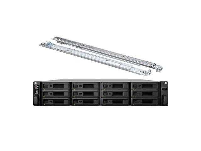 Synology RackStation RS2421RP+ NAS Server with Ryzen 2.2GHz CPU, 32GB Memory, 120TB HDD Storage, 4 x 1GbE LAN Ports, Redundant Power, DSM Operating.