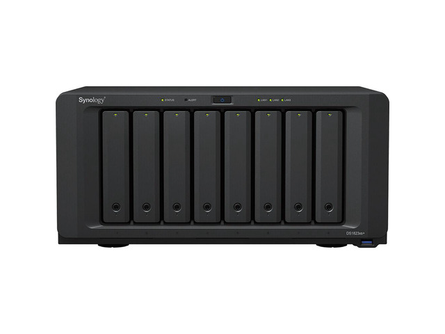 Synology DiskStation DS1823xs+ NAS Server with Ryzen 3.35GHz CPU, 32GB Memory, 80TB HDD Storage, 1TB M.2 NVMe SSD, 1 x 10GbE LAN Port, DSM...