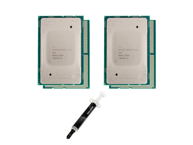 Matched Pack of 2 Intel Xeon Silver 4116 Processor 12-Core, 2.10 GHz for ProLiant DL160 G10, DL360 G10, DL380 G10, ML110 G10, ML350 G10