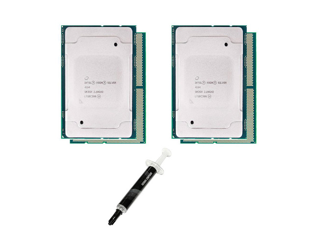 Matched Pack of 2 Intel Xeon Silver 4114 Processor 10-Core, 2.20 GHz for ProLiant DL160 G10, DL360 G10, DL380 G10, ML110 G10, ML350 G10