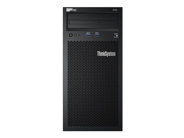 Lenovo ThinkSystem ST50v2 Tower Server, Intel Xeon E-2324G Quad-Core CPU, 64GB DDR4 2666MHz RAM, 12TB HDD Storage, JBOD RAID, Microsoft Windows...