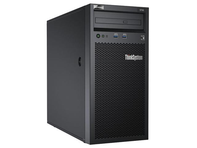 Lenovo ThinkSystem ST50v2 Tower Server, Intel Xeon E-2324G Quad-Core CPU, 64GB DDR4 2666MHz RAM, 12TB HDD Storage, JBOD RAID, Microsoft Windows...