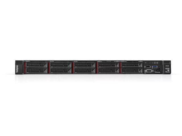 Lenovo ThinkSystem SR250 Rack Server Bundle with Rail Kit, Intel Xeon E-2136 6-Core 3.3GHz, 64GB DDR4, 4TB SSD, RAID