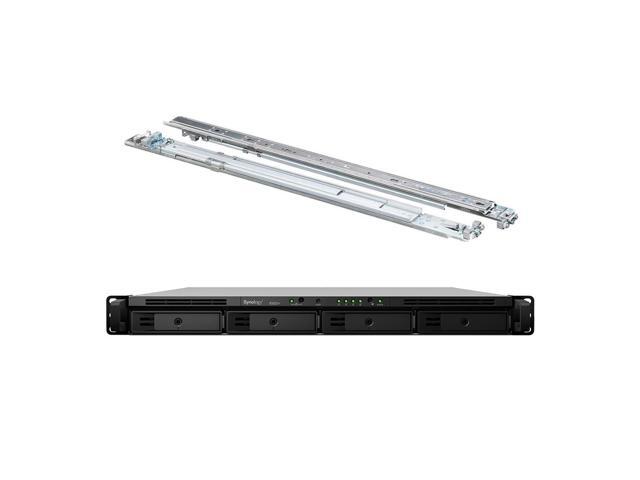 Synology RackStation RS820+ Compact Rack Mount NAS Server Bundle with Rail Kit, Intel Atom C3538 Quad-Core, 18GB DDR4 Synology RAM, 4TB SSD,...