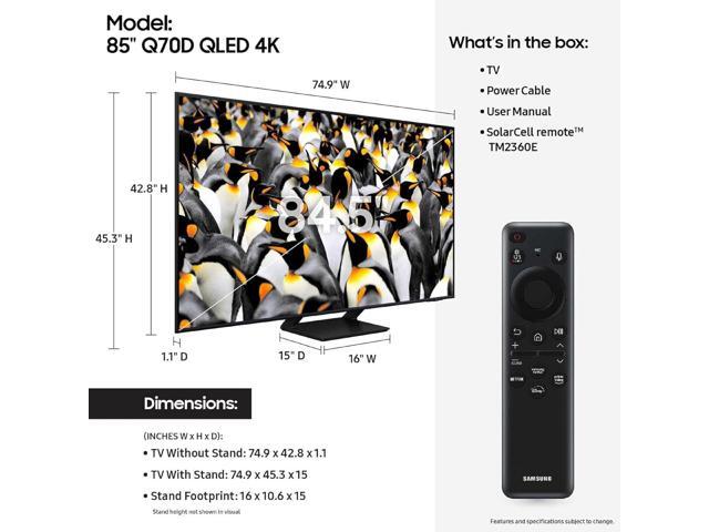 Samsung - 85” Class Q70D Series QLED 4K Smart Tizen TV (2024) - image 6