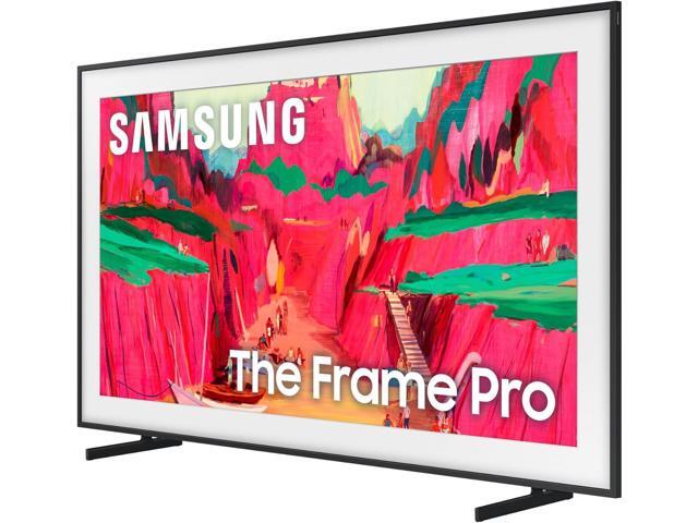 Samsung QN65LS03FWFXZA 65 Inch The Frame Wireless 4K Neo QLED TV with a VG-SCFF65TKBZA Customizable Bezel - Modern Teak (2025)
