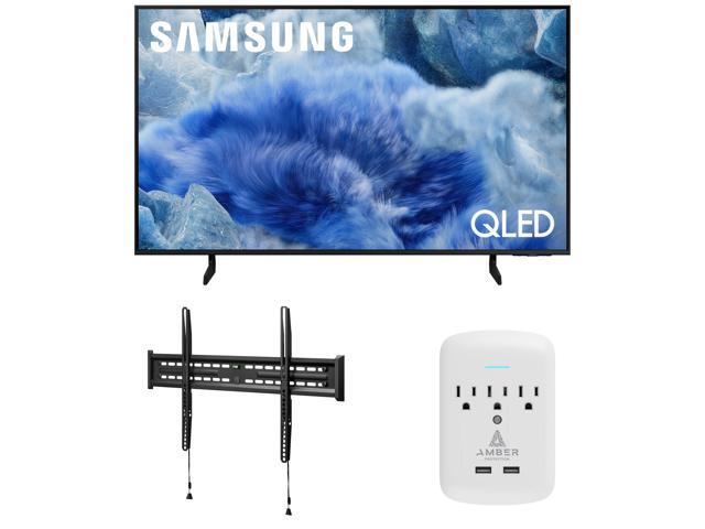 Samsung QN50Q8FAAFXZA 50 Inch Class QLED Q8F 4K Vision AI Smart TV with a Walts FIXED-MOUNT-43-90 TV Mount for 43'-98' TVs and Amber Protection...