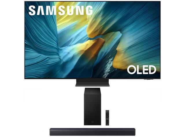 Samsung QN83S95FAEXZA 83 Inch OLED HDR Pro 4K Smart TV with a Samsung HW-B550F B-Series Soundbar 2.1 Ch and Subwoofer (2025)