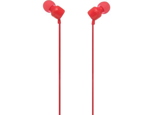 JBL TUNE 110 RED In-Ear Tangle-Free Wired Headphones (Red)