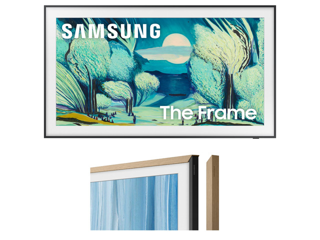 Samsung QN65LS03FADFXZA 65 Inch The Frame QLED 4K Art Mode Vision AI Smart TV with a Samsung VG-SCFH65TKBZA 65' The Frame Customizable Bezel -...