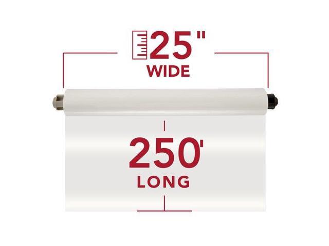 GBC GBC EZ Load Gray End Cap Laminating Roll Film, Low Temp, Gloss, 25 x 250'',