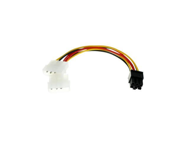 4 Pin Molex To 6 Pin PCI-E ATX PSU Power Adapter Graphics Video Card Converter Cable Line Adapter Power Cables 2pcs