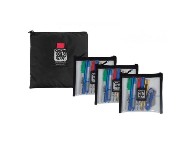 Porta Brace 3x Clear and Padded Equipment Pouch Set, 6x6' Each #POUCH-CLEARSET63