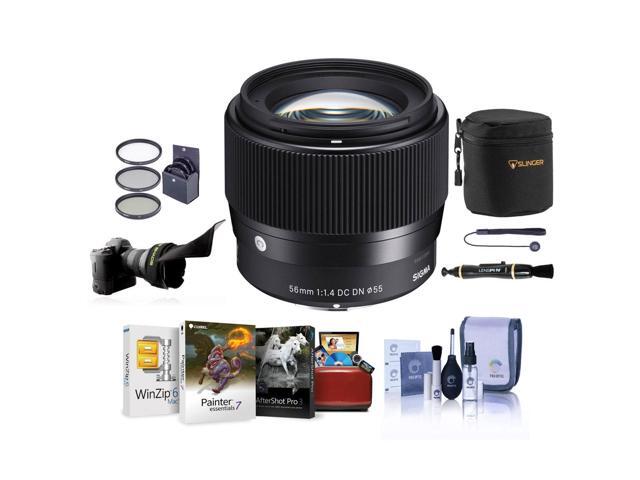 Sigma 56mm f/1.4 DC DN Contemporary Lens f/Canon EF-M Camera W/FREE Mac ACC Kit