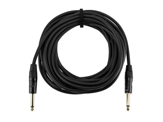 H & A Elite Pro 1/4' Male to Male Instrument Cable w/ Rean Gold Connectors, 25'