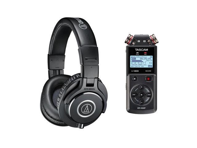 Audio-Technica ATH-M40x Pro Monitor Headphones Black Tascam DR-05 Audio Recorder