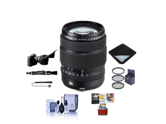 Fujifilm GF 32-64mm f/4 R LM WR Wide-Angle Zoom Lens With Free MAC Accessory Kit