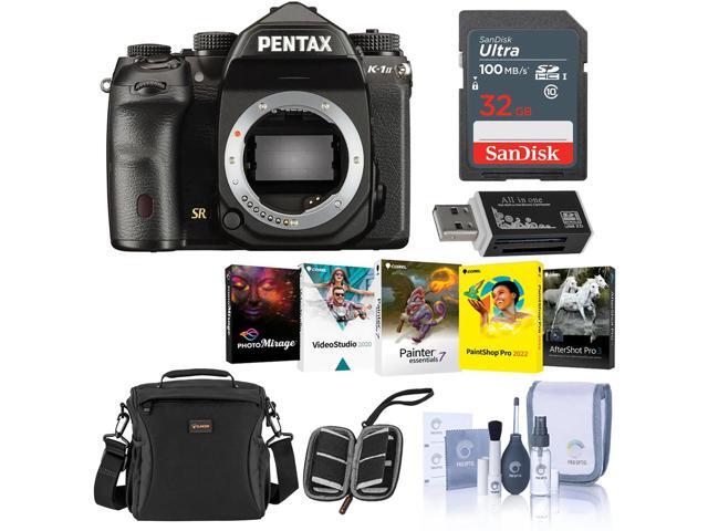 Pentax K-1 Mark II DSLR Camera (Body Only) - Bundle With 32GB SDHC Card, Camera Case, Cleaning Kit, Memory Wallet, Card Reader, PC Software Package
