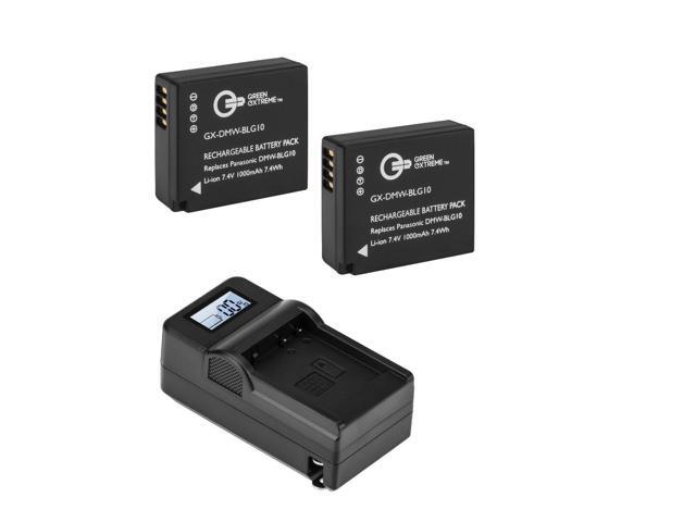 Green Extreme 2x DMW-BLG10 Battery Pack - Compact Smart Charger Kit