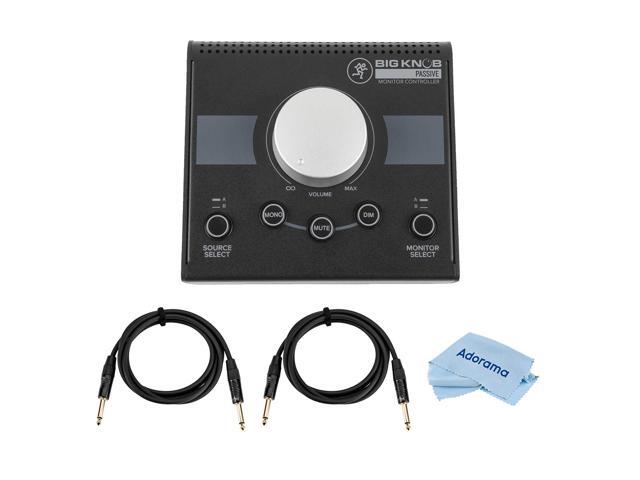 Mackie Big Knob Passive 2x2 Studio Monitor Controller W/2x 6' 1/4' TRS Cable