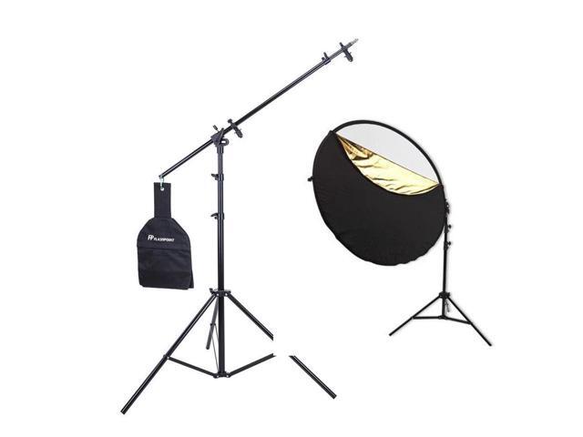 Westcott 40' 5-in-1 Collapsible Reflector Kit W/Flashpoint 11.5' 5-Section Stand