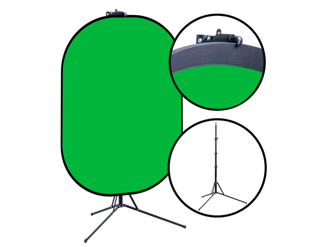 Belle Drape 60x72' Reversible Chroma Blue & Green Background Kit #BDPB-6072BG-K1