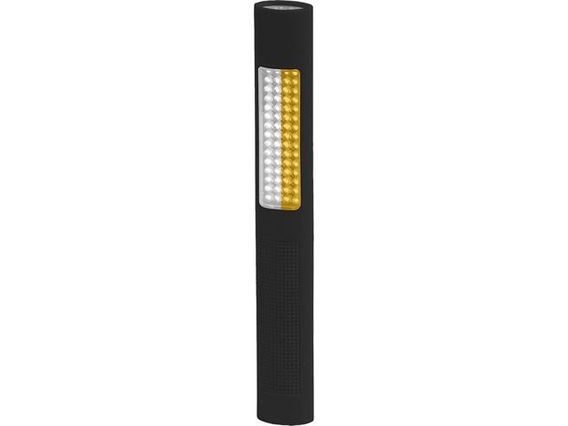 Nightstick LED Safety Light and Flashing White-Amber Floodlight, 150 Lumens/120 Lumens, 24 Hours Runtime, 4x AA