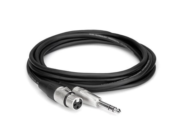Hosa Technology Hosa 1ft 3-Pin XLR F-M 1/4in TRS Audio Cable #HXS-001.5