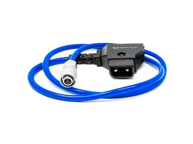 Kondor Blue 20' D-Tap to BMPCC 4K/6K Power Cable, Blue #KB-WEIPUDTAPFBM