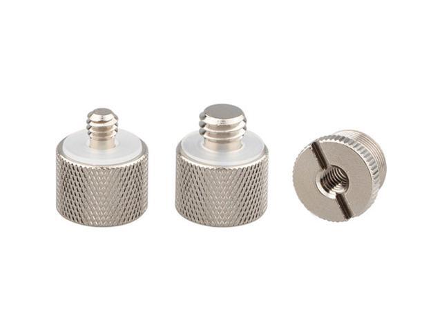 CAMVATE 1/4'-20 F to 5/8'-27 M & 5/8'-27 F to 1/4'-20 M & Screw Adapter Set