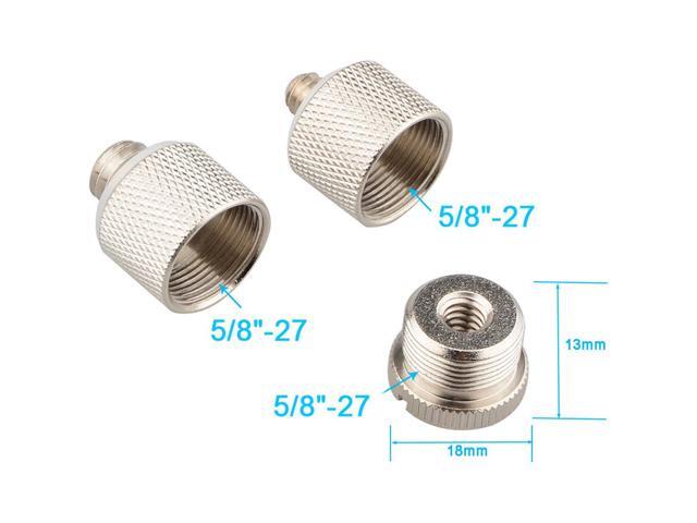 CAMVATE 1/4'-20 F to 5/8'-27 M & 5/8'-27 F to 1/4'-20 M & Screw Adapter Set