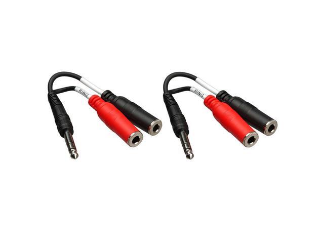 Hosa Technology 2x 6' Stereo 1/4' Male to Two Mono 1/4' Female Y-Cable