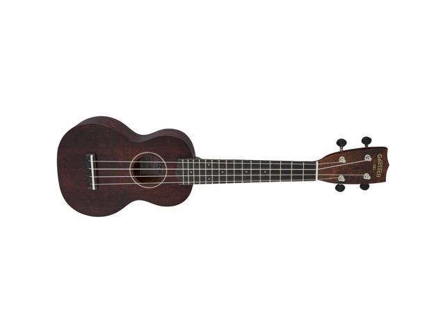 Gretsch G9100-L Soprano Long-Neck Ukulele with Gig Bag, Vintage Mahogany Stain