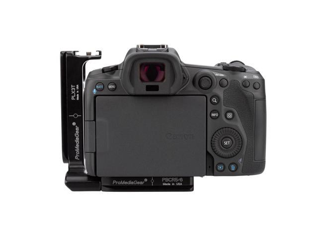 ProMediaGear PLCR56 L-Bracket Plate with QD Strap Port for Canon EOS R5 and R6