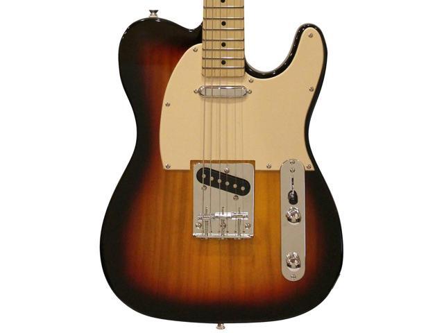 Sawtooth ET Series Electric Guitar, Sunburst with Aged White Pickguard