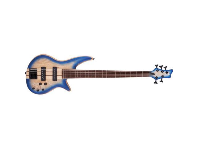 Jackson Pro Series Spectra Bass SBP V 5-String Electric Guitar, Caramelized Jatoba Fingerboard, Blue Burst