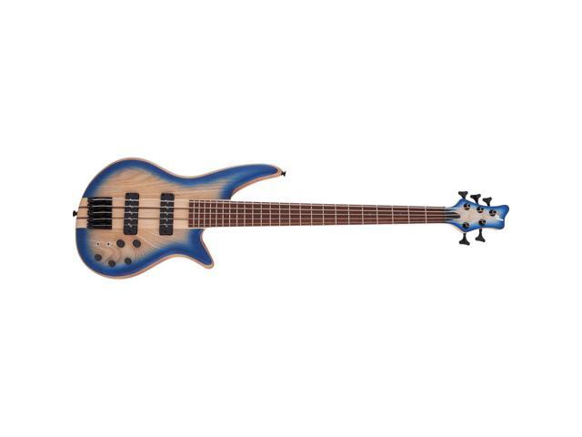 Jackson Pro Series Spectra Bass SBP V 5-String Electric Guitar, Caramelized Jatoba Fingerboard, Blue Burst