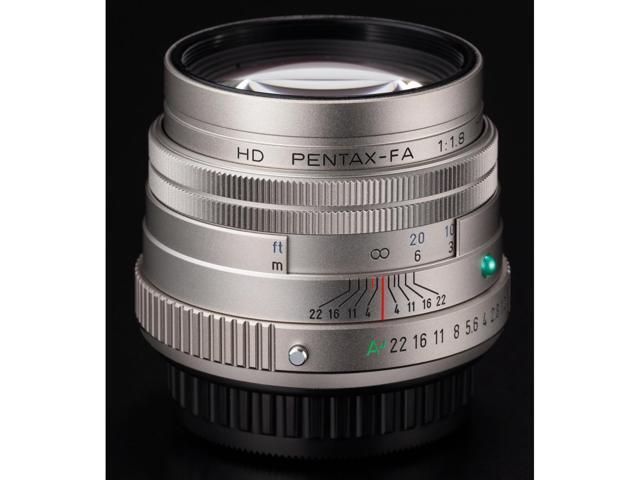 Pentax HD 77mmF1.8 Limited Silver Limited Medium telephoto Prime Lens, High-Performance HD Coating, Round Diaphragm (27890)