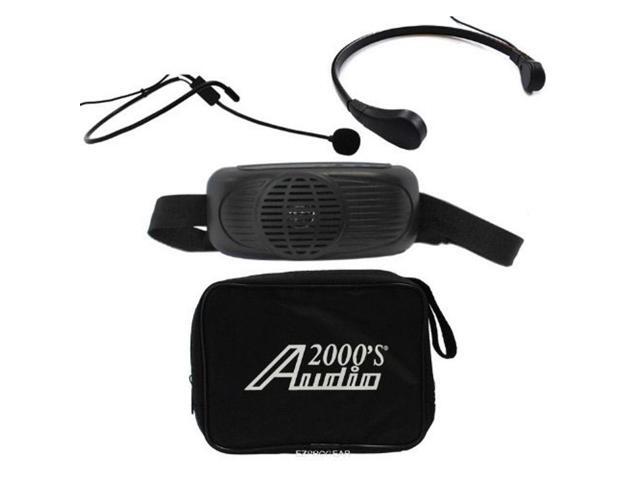 Audio 2000s AWP6202 7W Waist-Band PA System, Includes Headset Microphone, Black