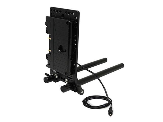 Core SWX 15mm Rail Mount Cheese Plate with 3-Stud Battery Plate and 18' Regulated 8V Cable for Canon C100/C100MK2