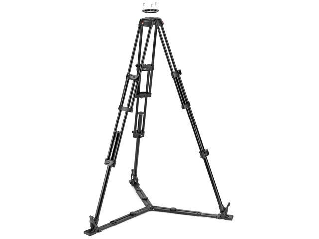 Manfrotto 3-Section Aluminum Twin Leg Video Tripod with Ground Spreader