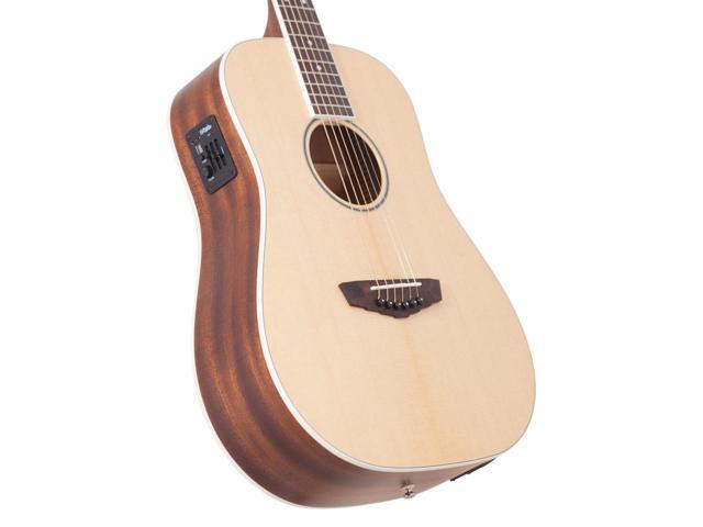 D'Angelico Guitars D''Angelico Premier Niagra Acoustic-Electric Guitar - Natural Spruce