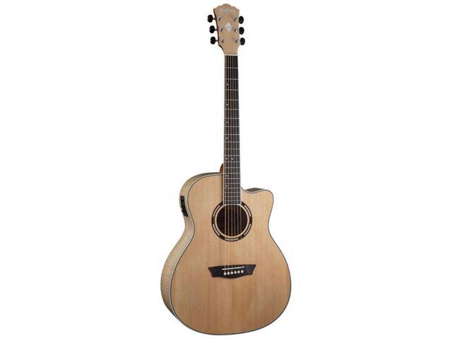 Washburn AG40CEK-A Apprentice Grand-Auditorium Cutaway Acoustic-Electric Guitar
