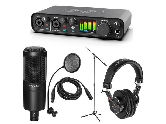 MOTU M4 4x4 USB Type-C Audio/MIDI Interface with Mic and Accessories Kit #3140 A