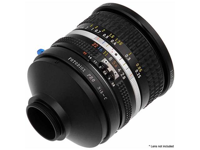 Fotodiox Mount Adapter for Nikon F-mount Lens to C-Mount Cine and CCTV Camera, 1' Screw Mount