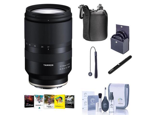 Tamron 17-70mm f/2.8 Di III-A VC RXD Lens for Sony E, Bundle with ProOptic 67mm Filter , Cleaning Kit, PC Software Kit, Cap Tether, Lens Cleaner,.