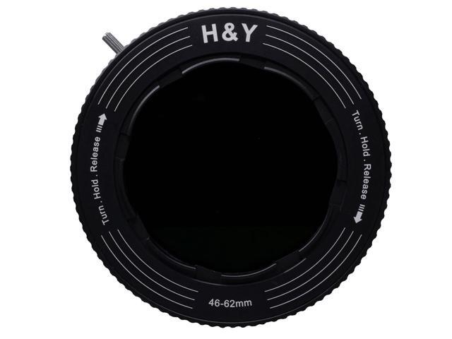 H & Y RevoRing Variable ND3-ND1000 and CPL Filter with 46-62mm Variable Adapter