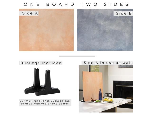 V-FLAT WORLD Duo Board - 30x40' Double Sided Surface Board, Coral Wash/90's Blues