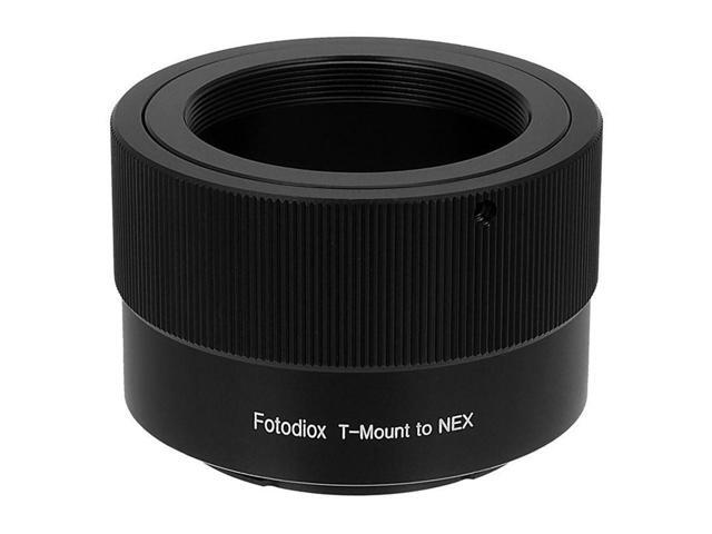 Fotodiox Lens Mount Adapter - T-Mount (T/T-2) Screw Mount SLR Lens to Sony Alpha E-Mount Mirrorless camera Body